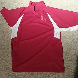Mens Large Nebraska polo shirt